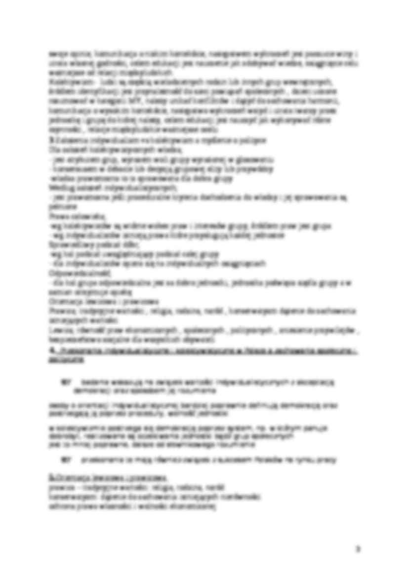 Psychologia polityki wyklady - strona 3