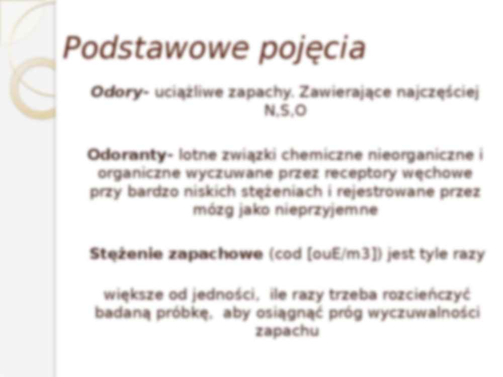 Odory – źródła, pomiary, oddziaływanie, sposoby neutralizacji - strona 2