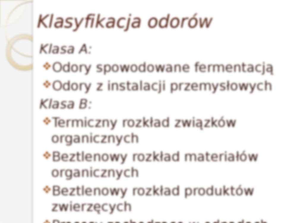 Odory – źródła, pomiary, oddziaływanie, sposoby neutralizacji - strona 3