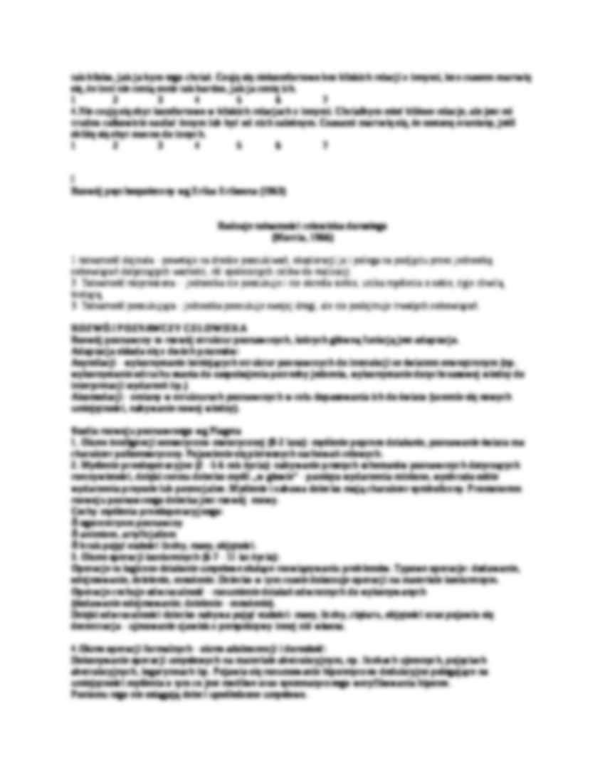 Psychologia rozwojowa - zagadnienia - strona 2