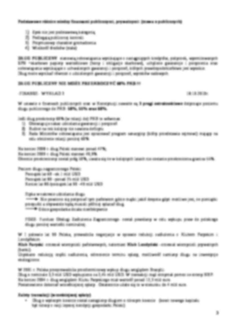 Finanse publiczne - wykłady - DŁUG PUBLICZNY - strona 3