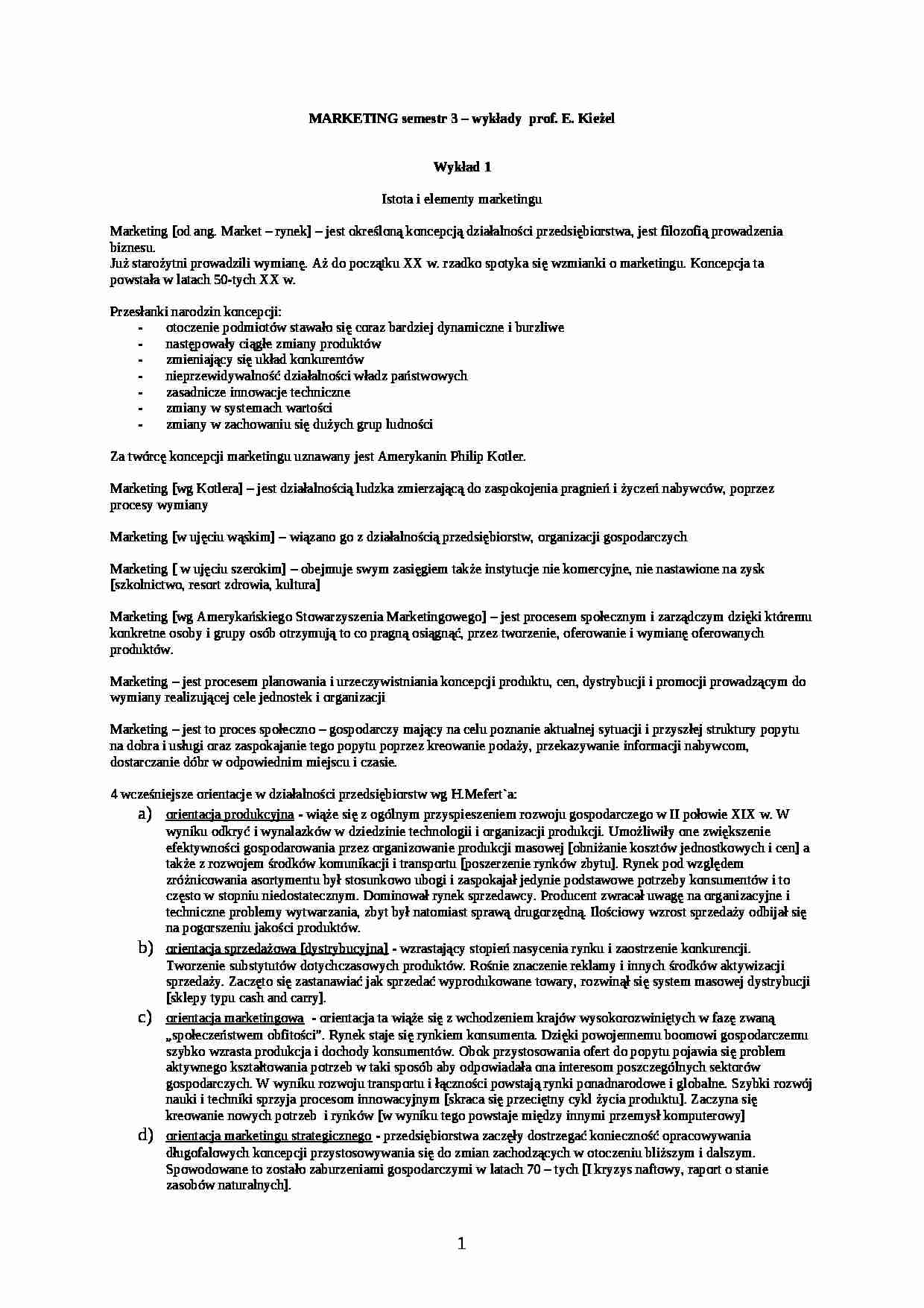 Marketing - Kieżel Ewa - strona 1