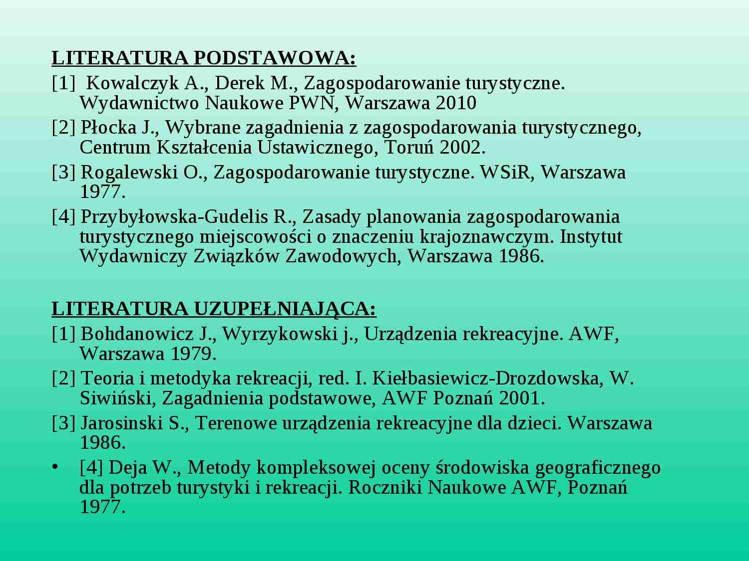 Zagospodarowanie przestrzenne - strona 1