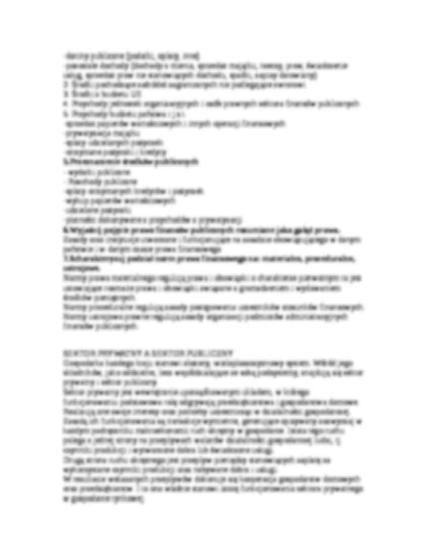 Finanse publiczne - pytania wraz z odpowiedziami - strona 2