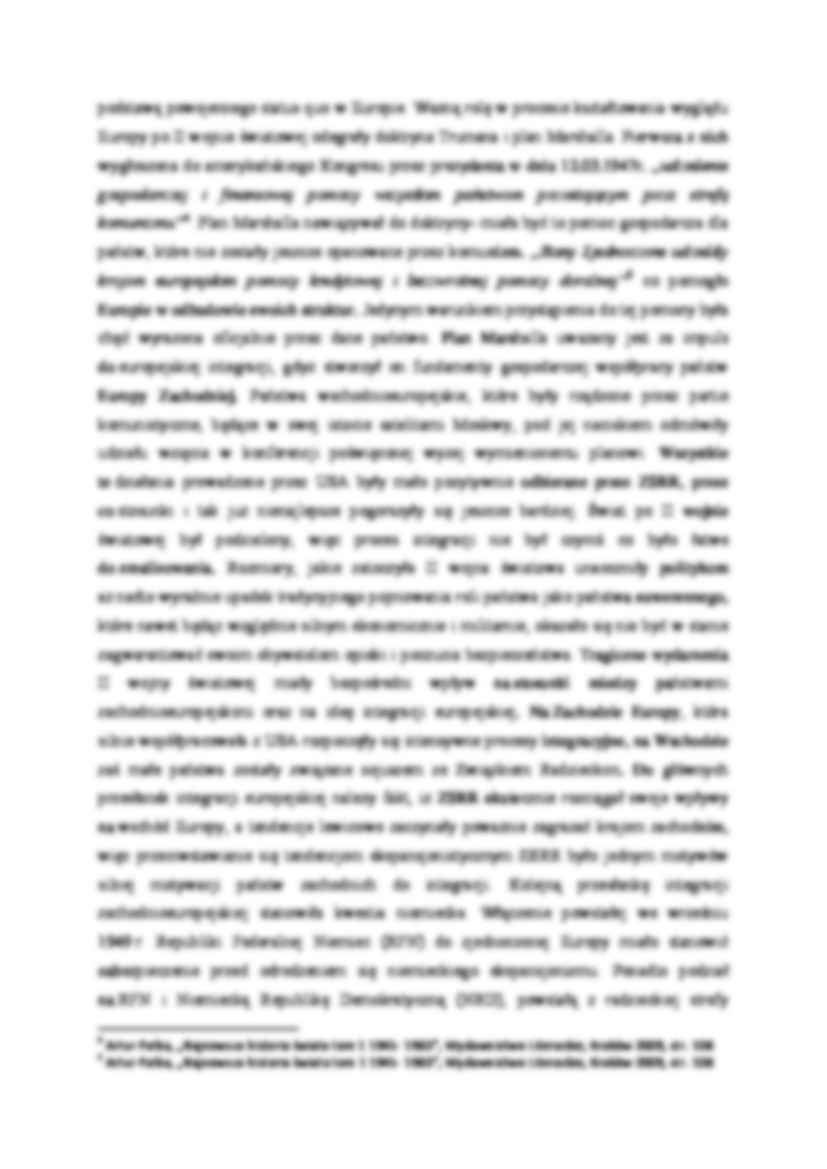 Europa po II wojnie światowej i przesłanki procesu integracji europejskiej - strona 2