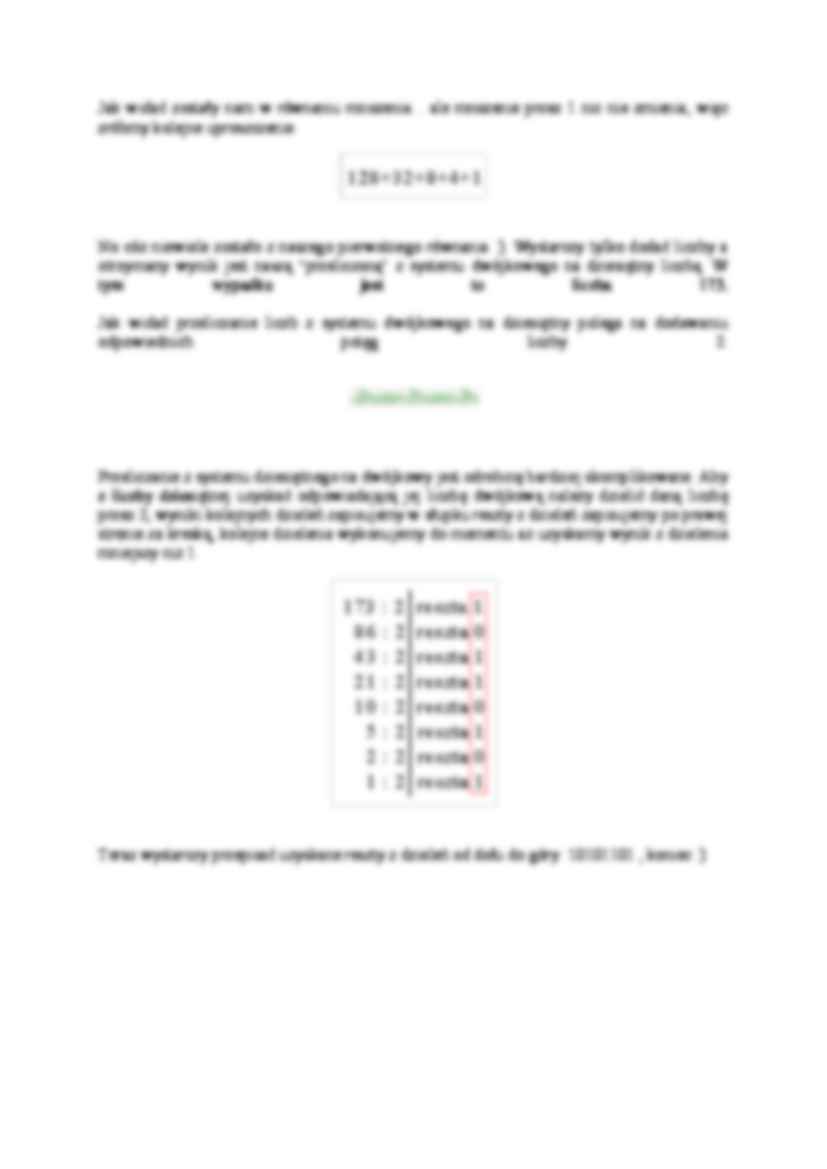 Przeliczanie systemu binarnego - strona 2