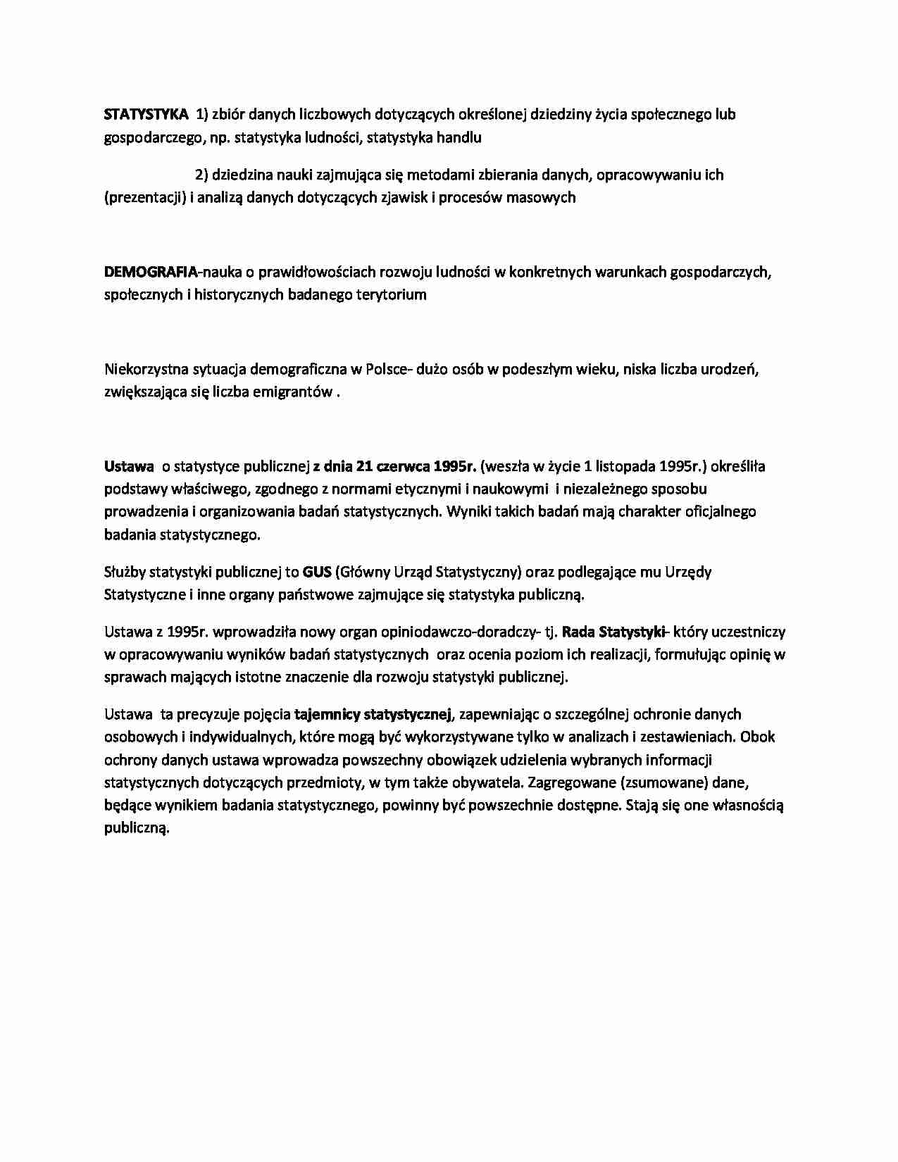 Statystyka -  informacje wstępne, średnia arytmetyczna - strona 1