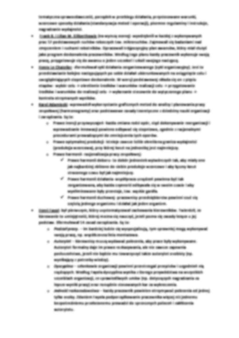 Egzamin z podstaw zarządzania - najczęstsze pytania z odpowiedziami - strona 2