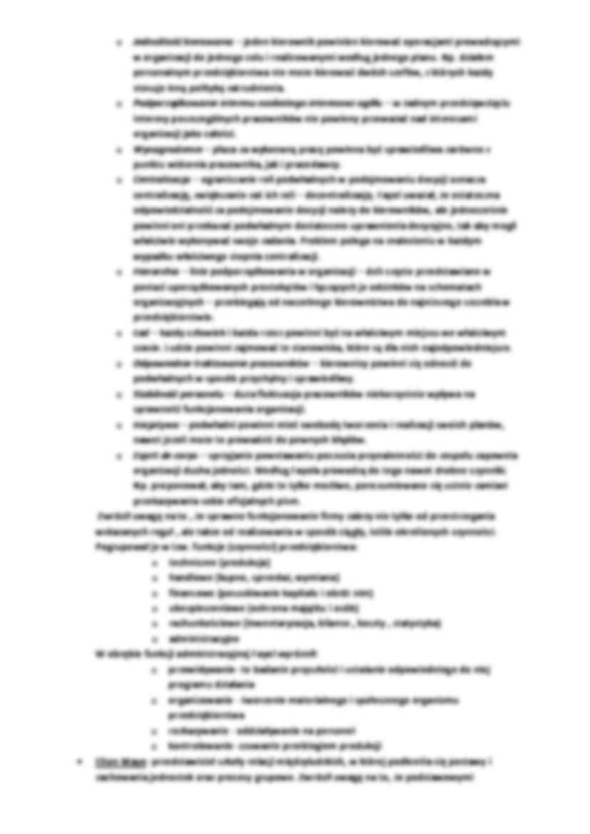 Egzamin z podstaw zarządzania - najczęstsze pytania z odpowiedziami - strona 3