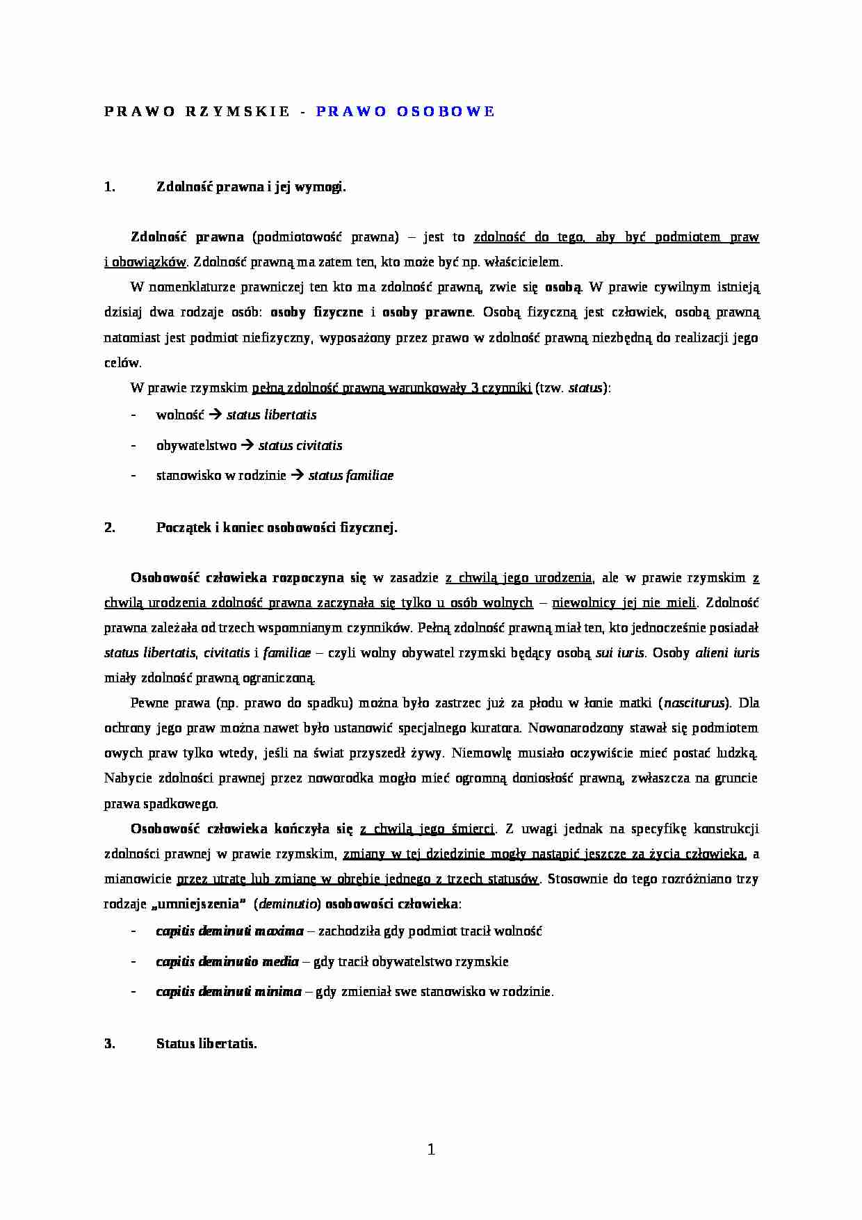 Prawo osobowe - strona 1