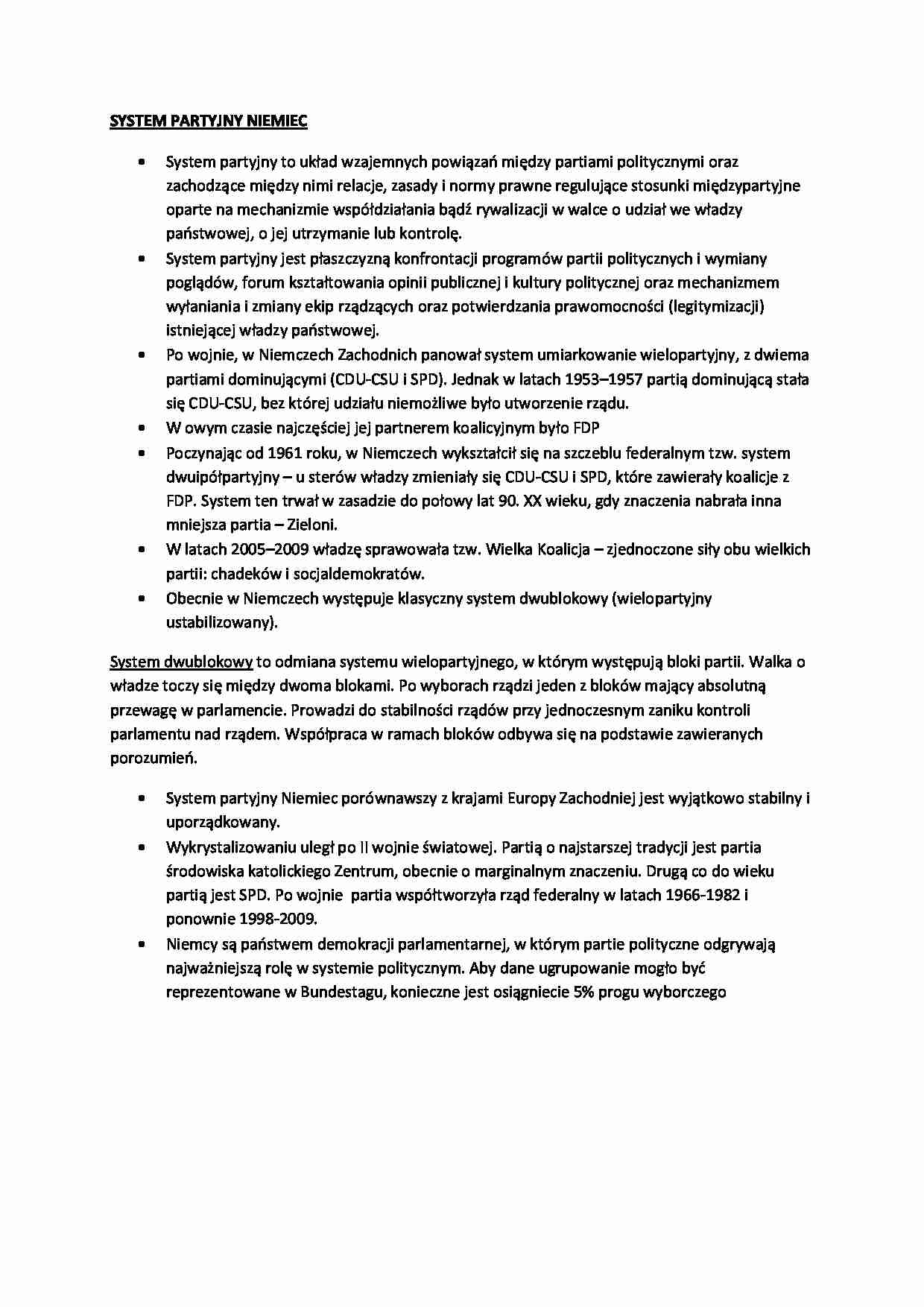 System partyjny Niemiec - strona 1