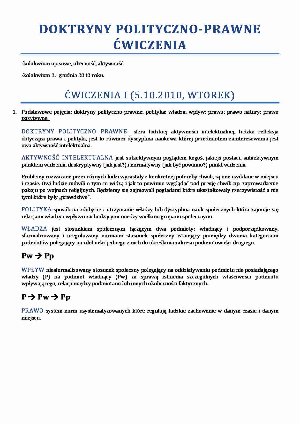 Doktryny Polityczno - prawne - Mezopotapmia - strona 1