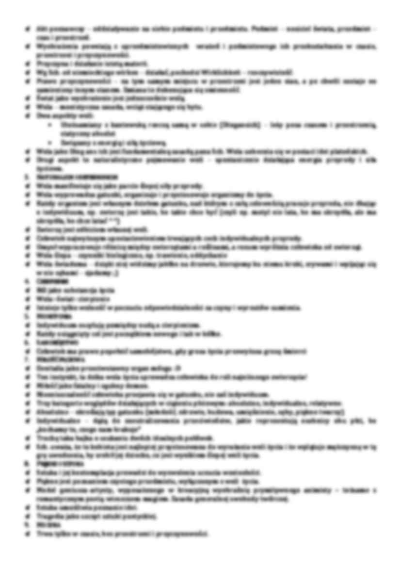 Jan Tuczyński -Schopenhauer a Młoda Polska - streszczenie - strona 2