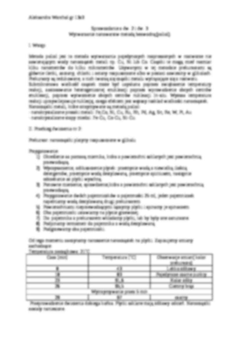 Sprawozdania z inżynierii nanomateriałowej - strona 3