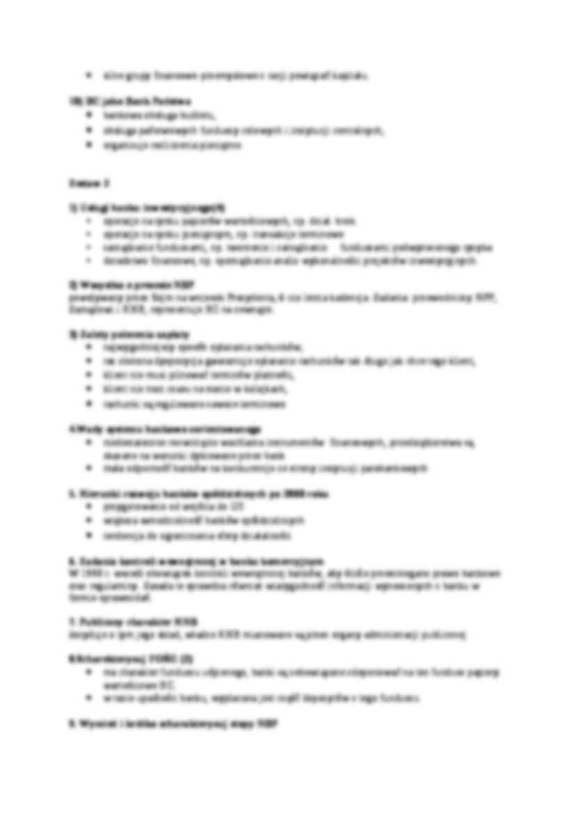 Zestawy egzaminu z bankowości - strona 2