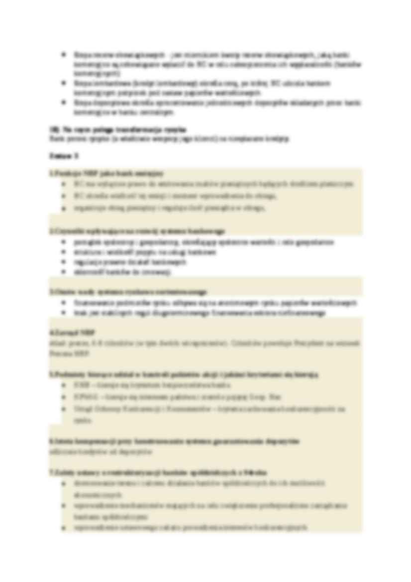 Zestawy egzaminu z bankowości - strona 3