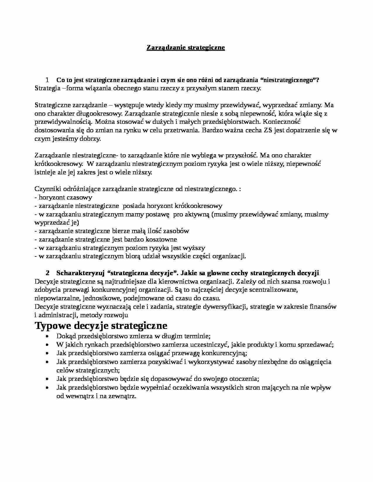 Pytania i opracowane odpowiedzi do egzaminu - strona 1