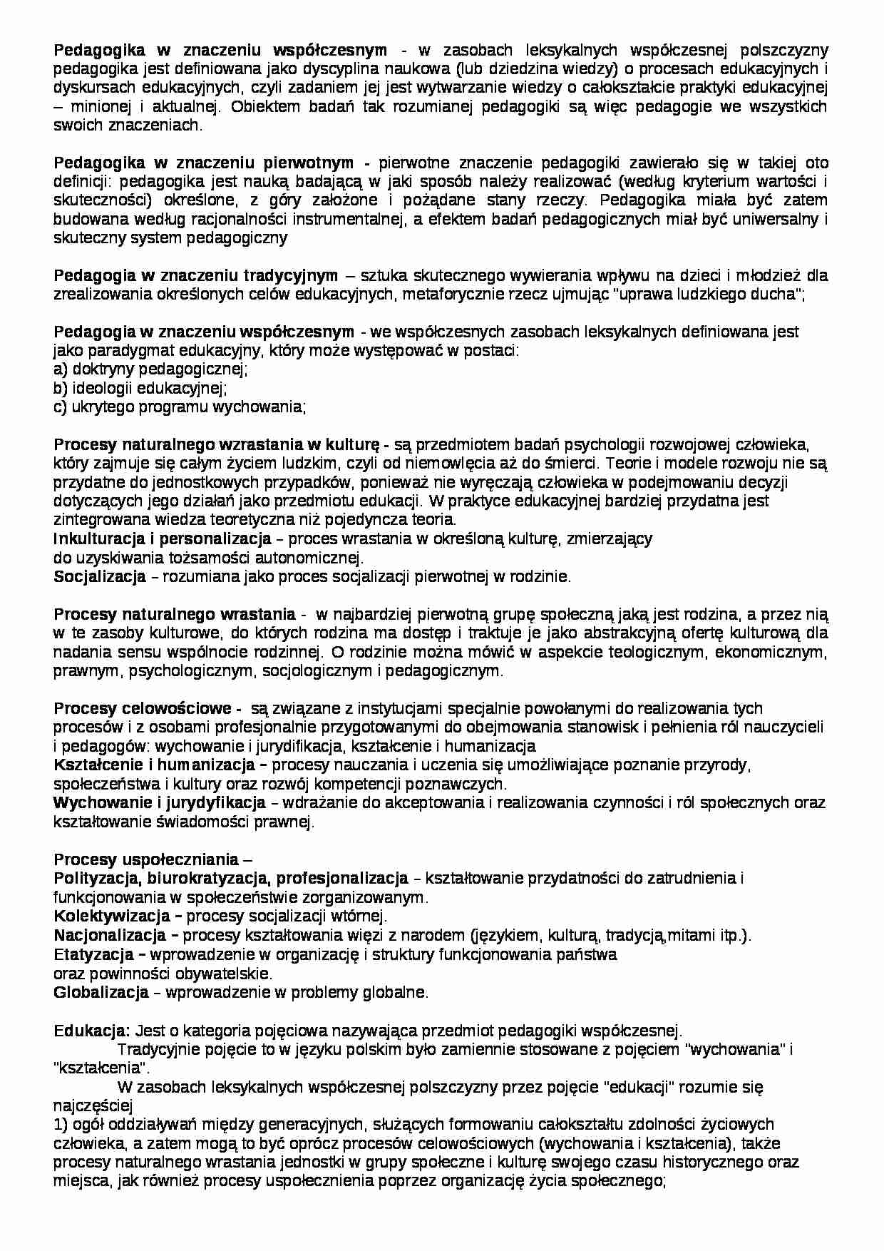 Pojęcia  - strona 1