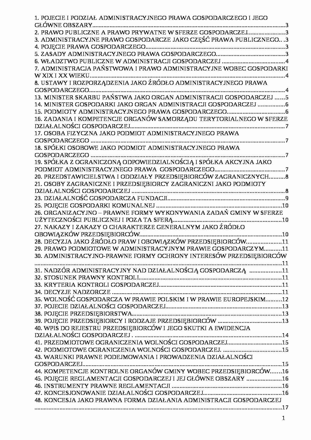 prawo gospodarcze - Prawo administracyjne - strona 1