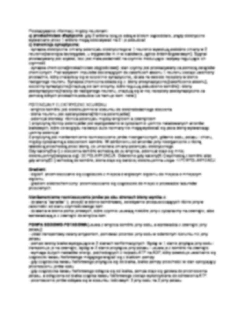 Zarys Neurobiologii ćwiczenia - strona 3