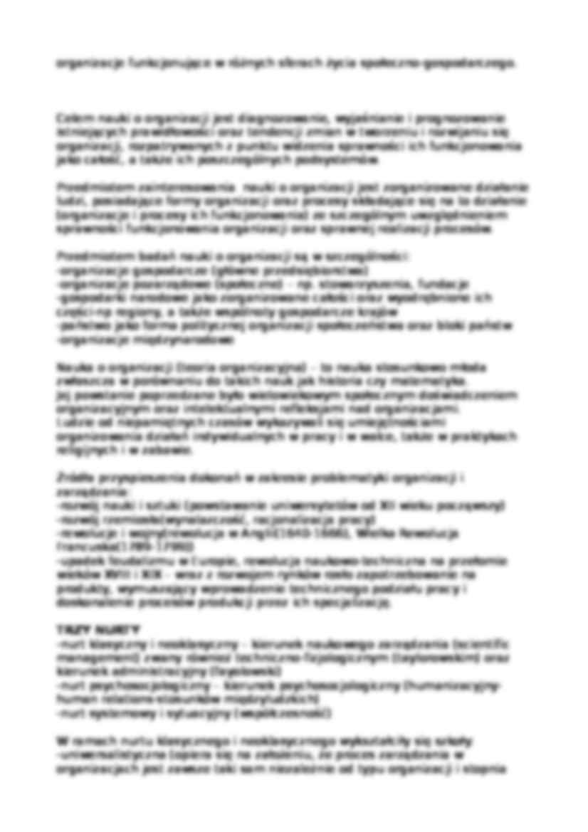 Nauka o organizacji- wykłady - strona 2
