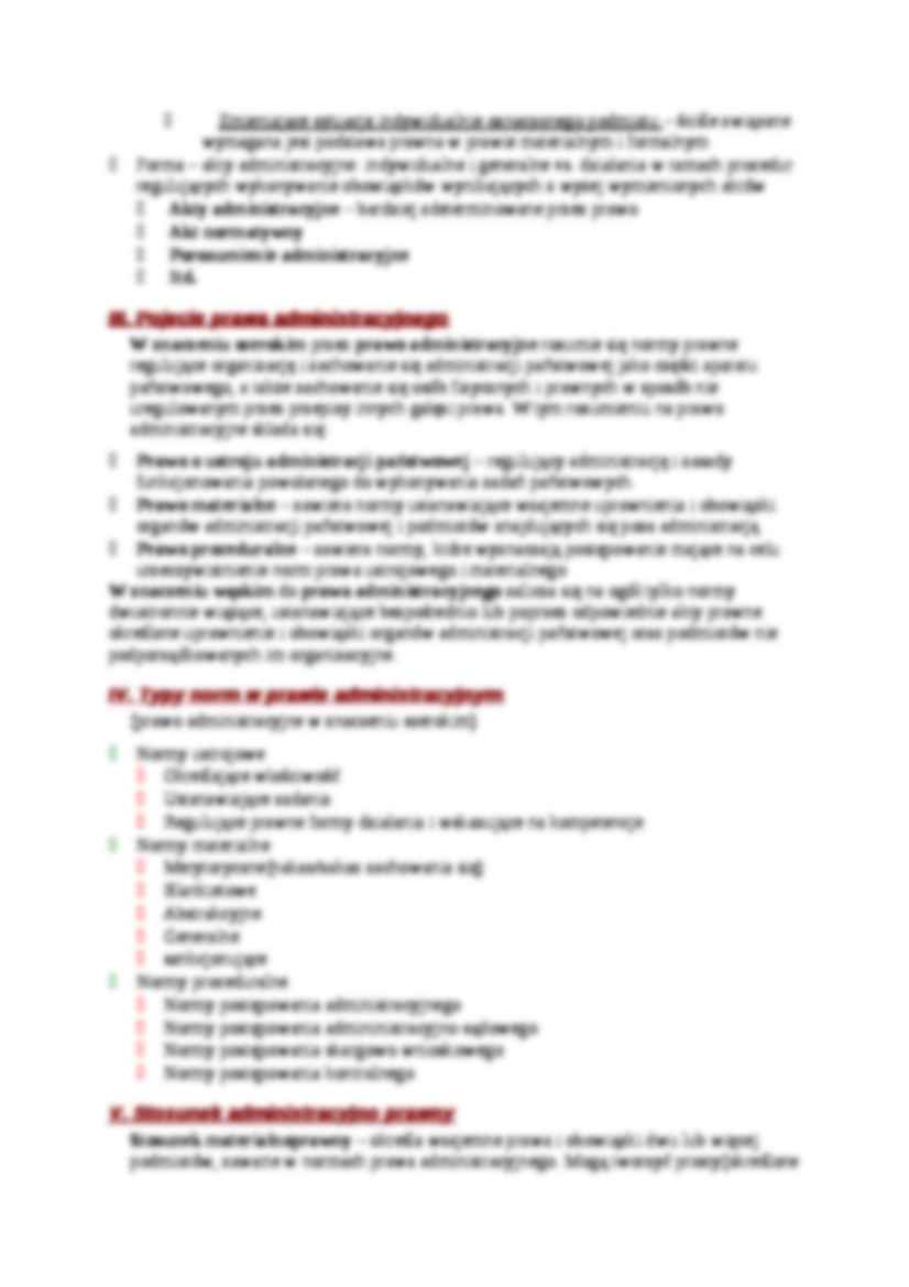 Prawo administracyjne - opracowanie -  typy norm - strona 3