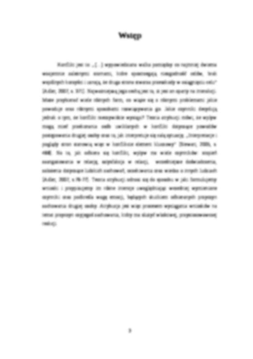 Złość i odwet w konflikcie - referat - strona 3