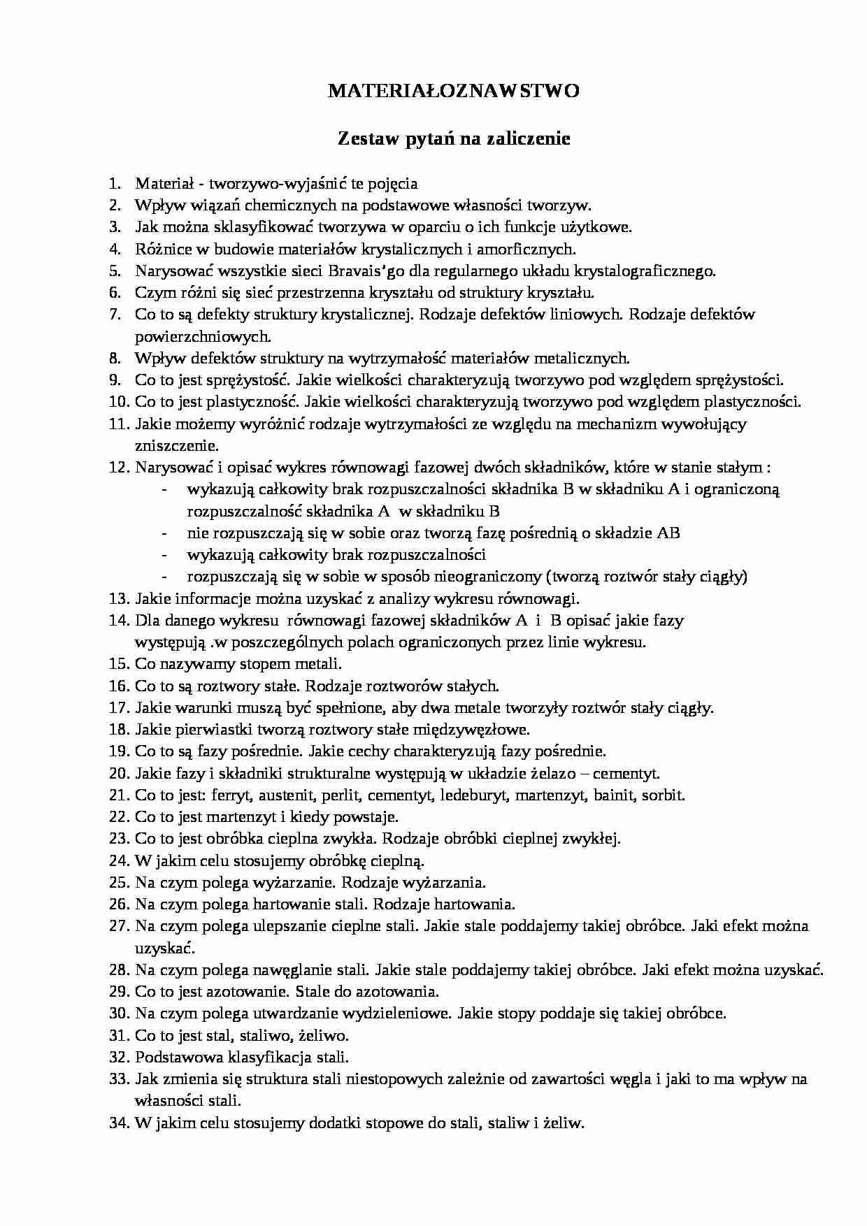 Kolokwium - Materiał  - strona 1