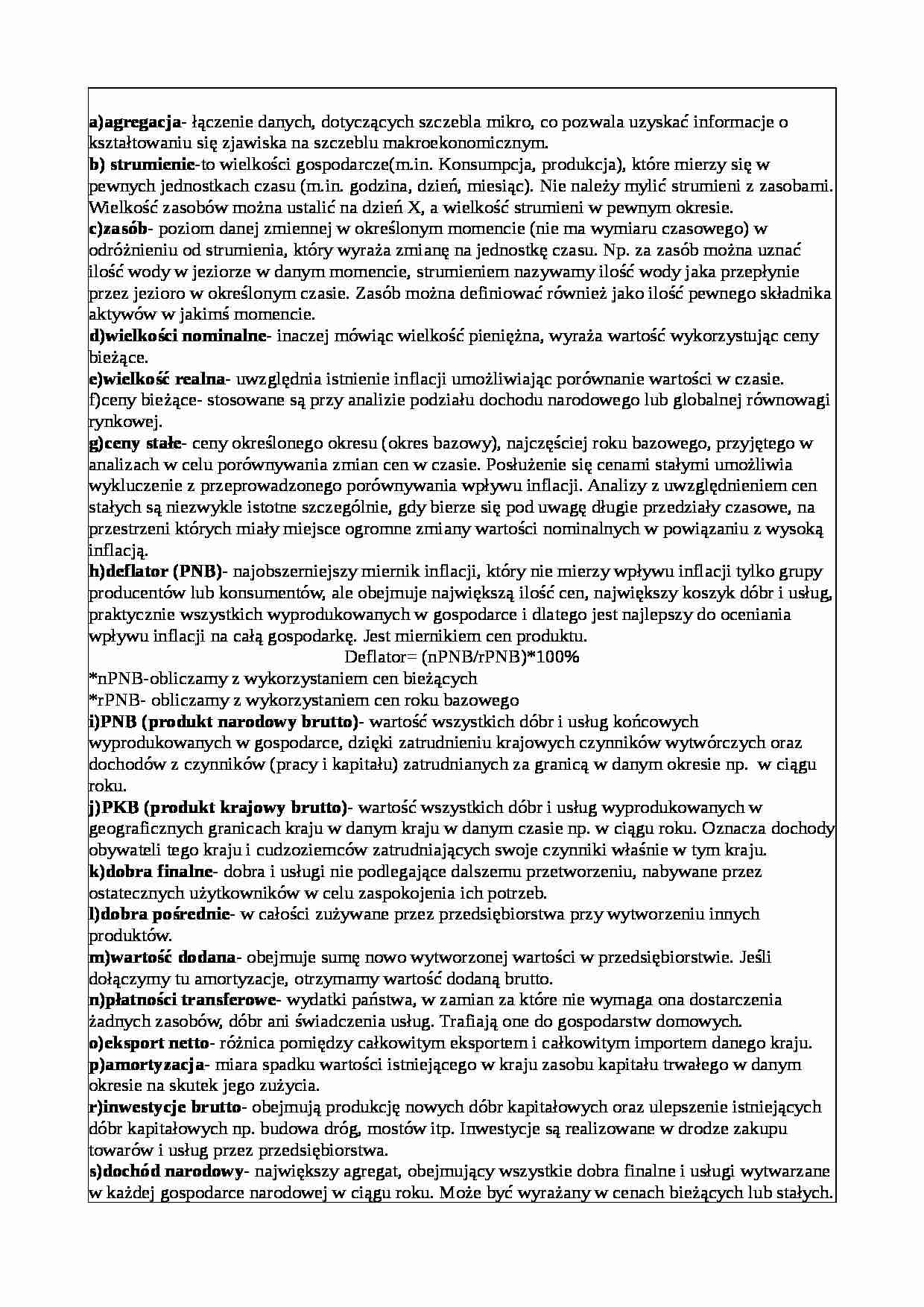 Definicje - agregacja, strumienie - strona 1