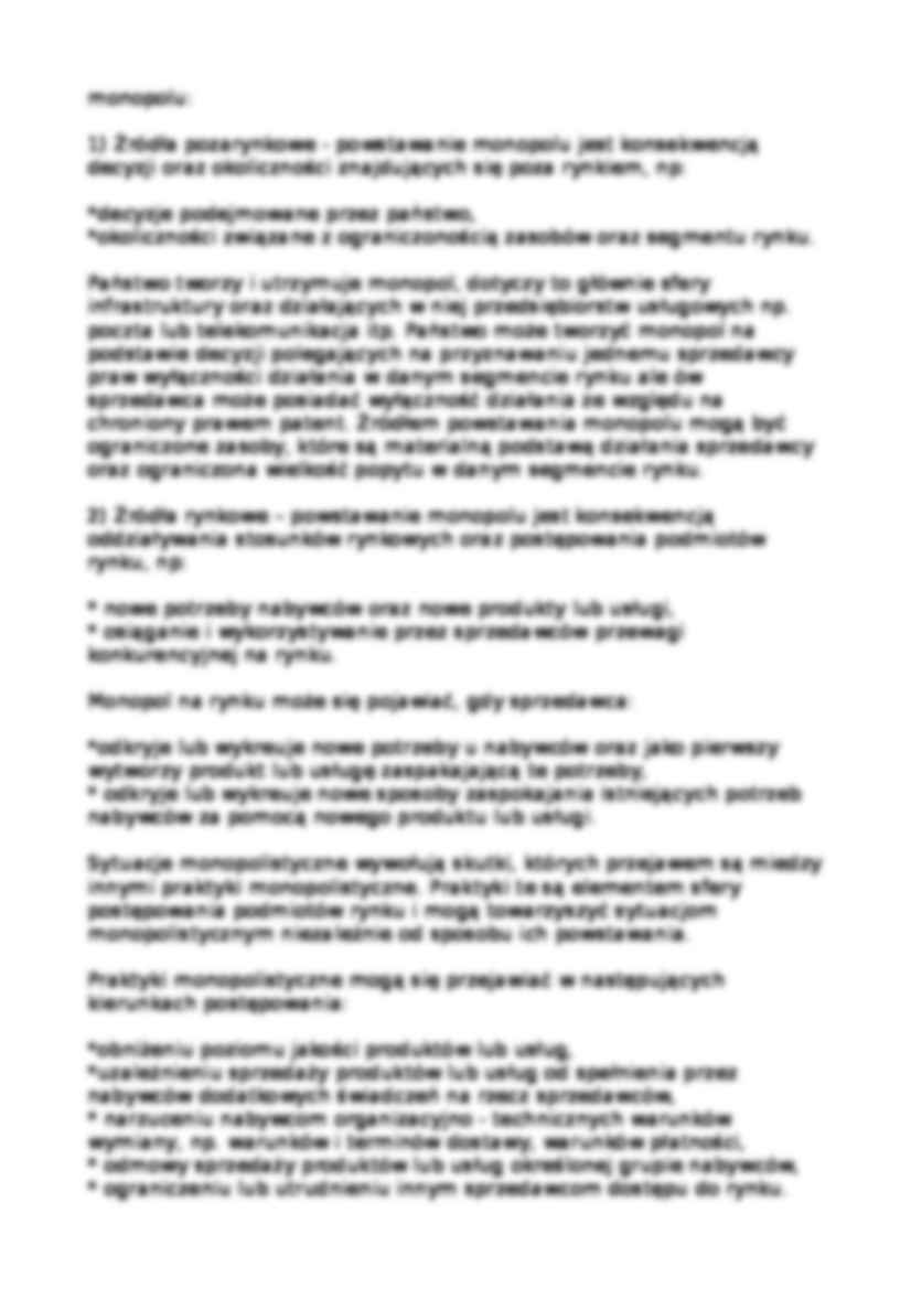 Przeciwdziałania monopolom na rynku - strona 2