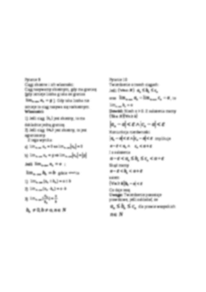 Analiza Matematyczna - wzory - strona 3
