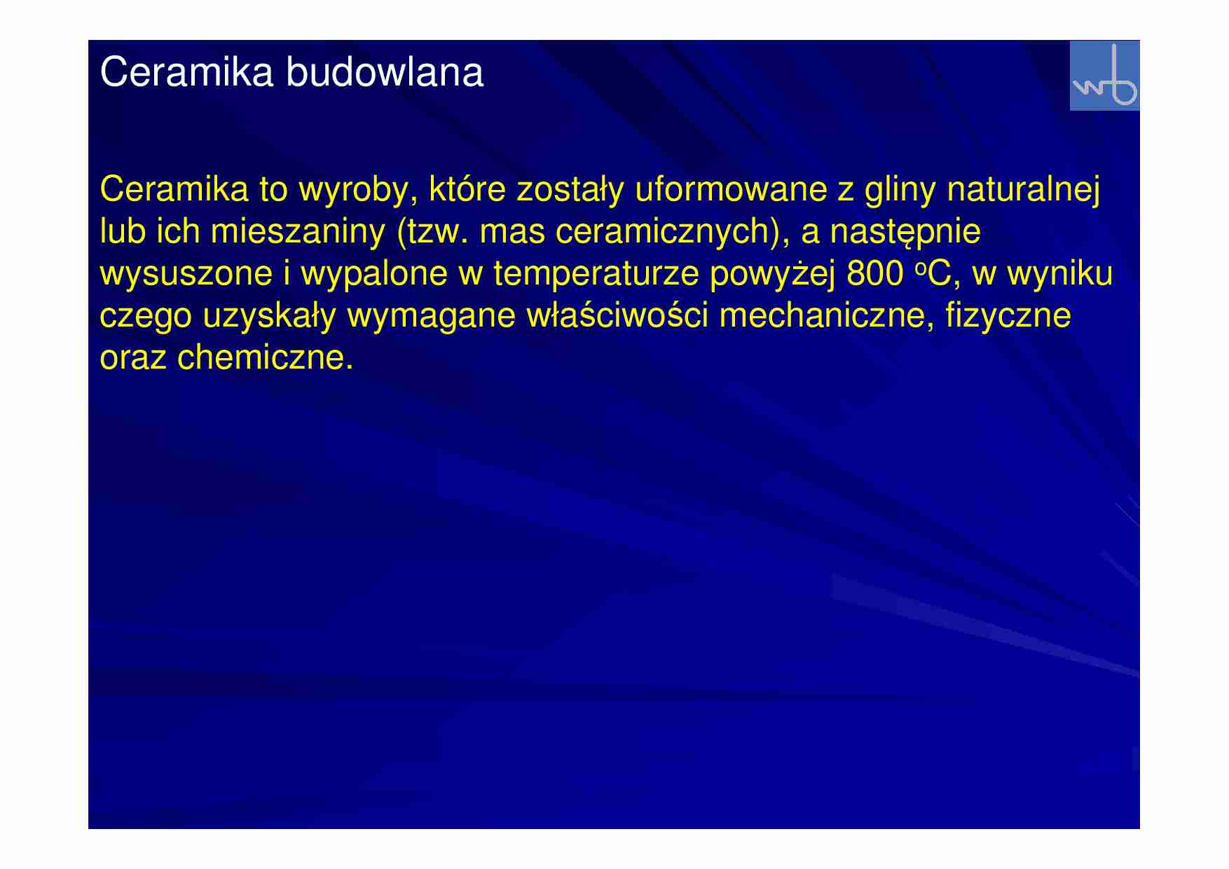 Materiały budowlane wykłady prezentacje - strona 1