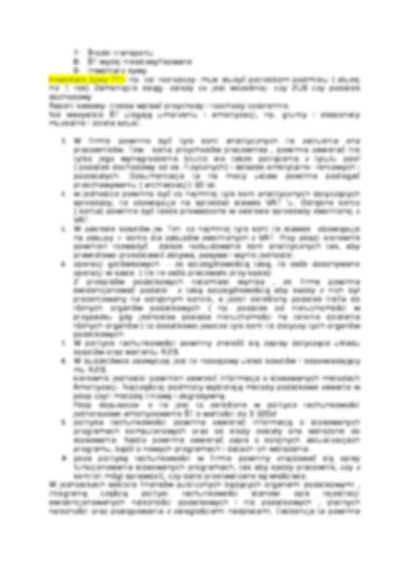 Rachunkowość budżetowa notatki  - strona 3