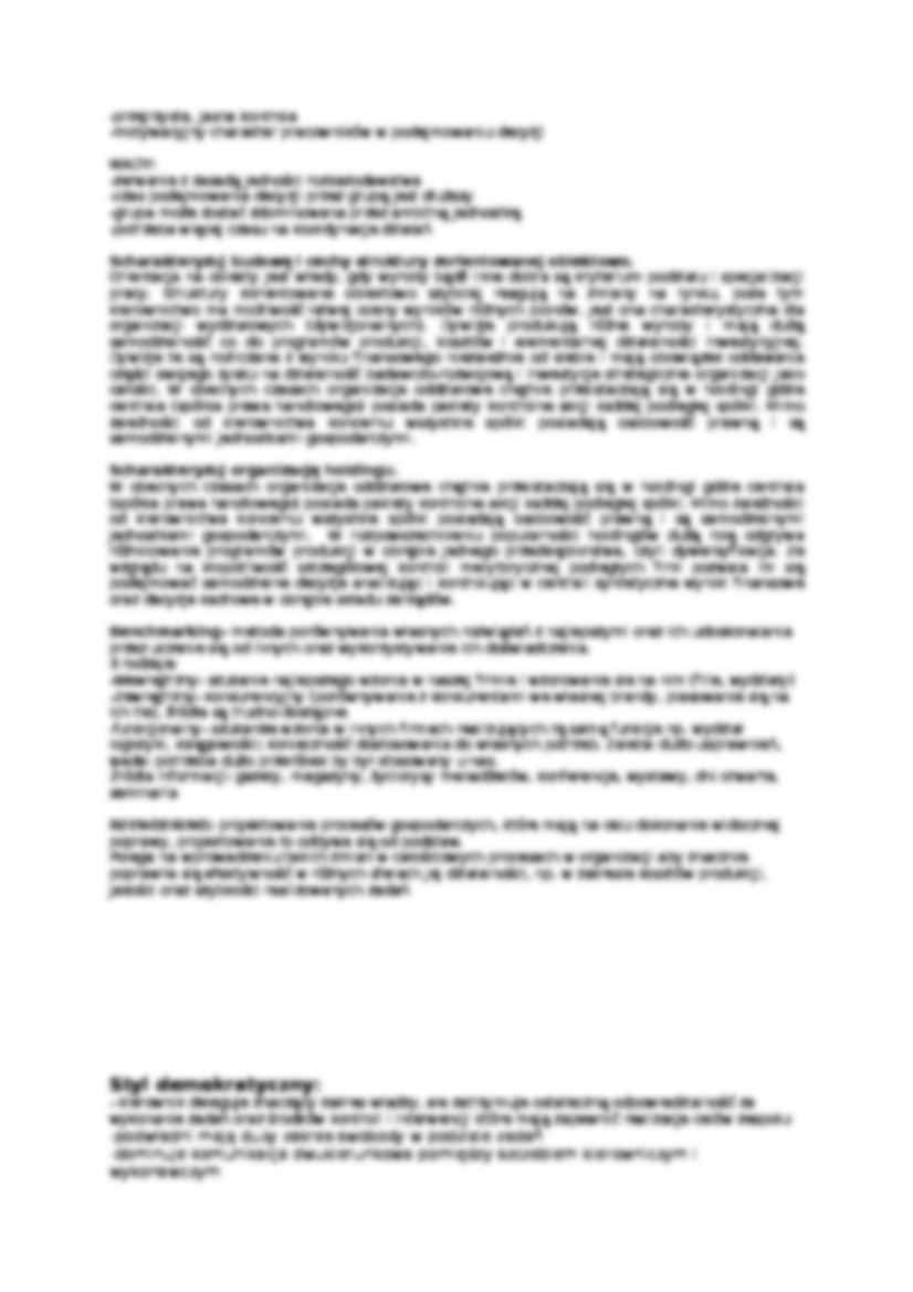 Podstawy zarządzania - pytania na egzamin - strona 3