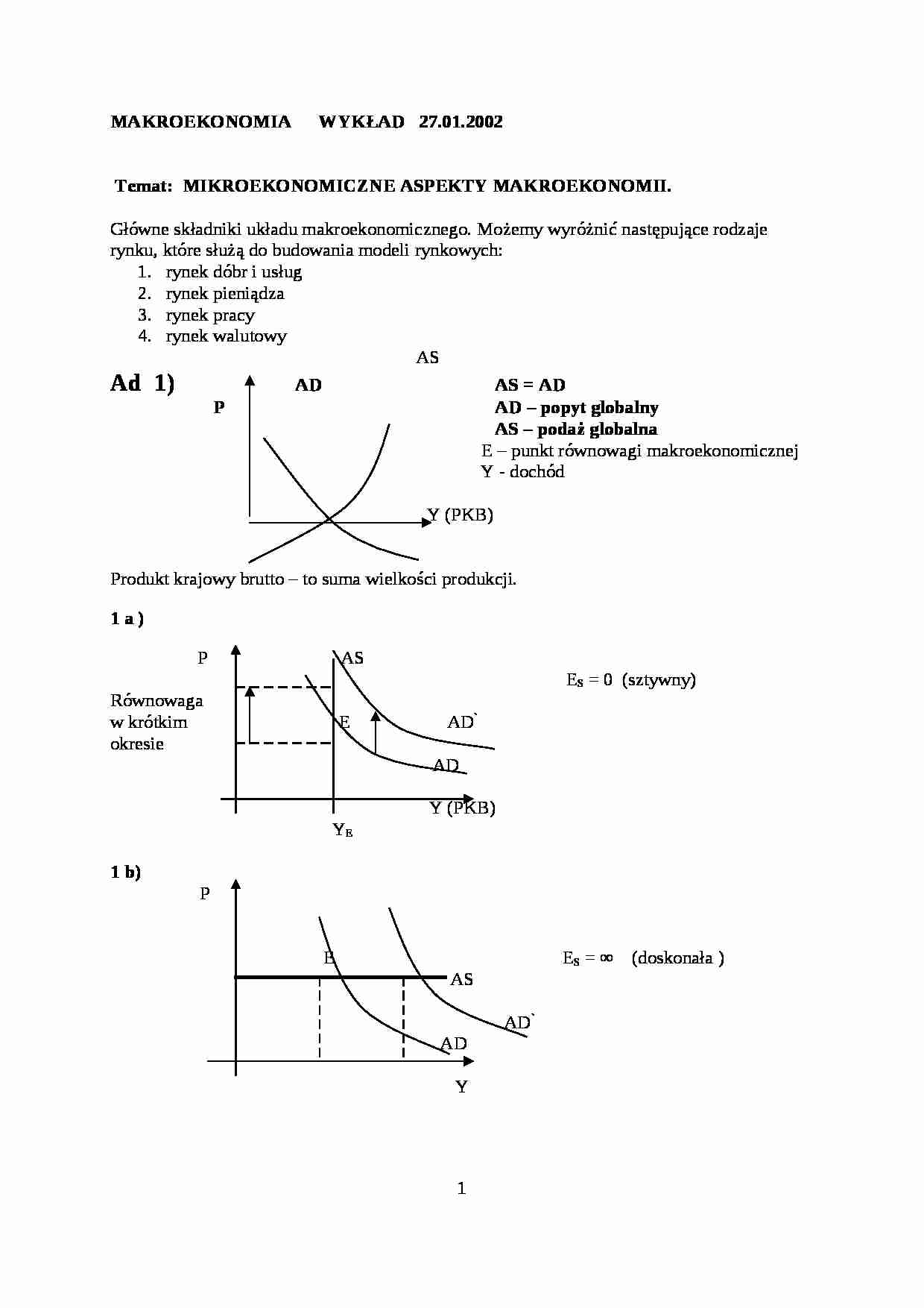 Wykłady z markoekonomii - strona 1