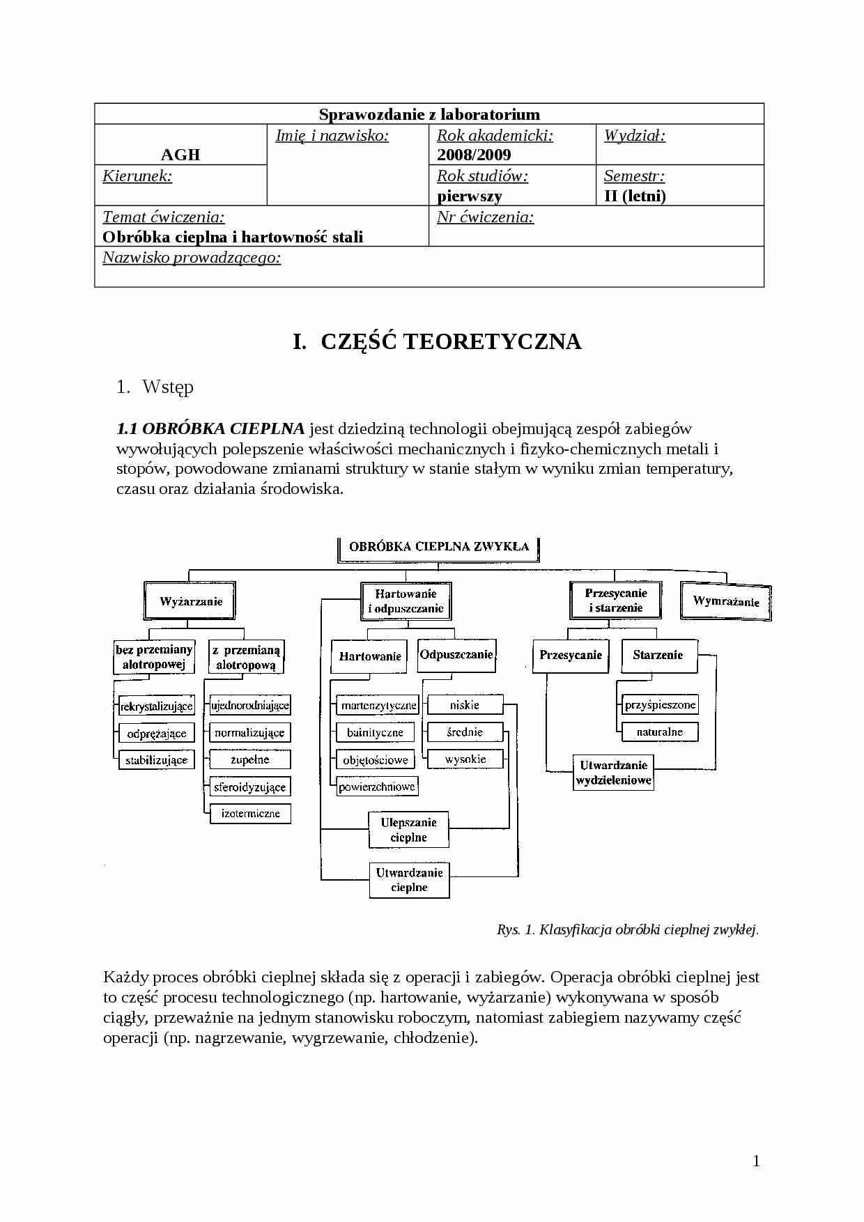 Obróbka cieplna i hartowność stali - strona 1