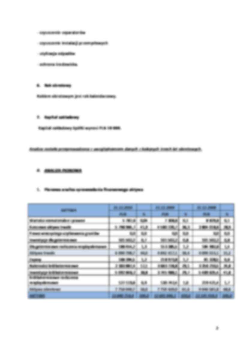 Analiza finansowa Ekonaft - strona 3