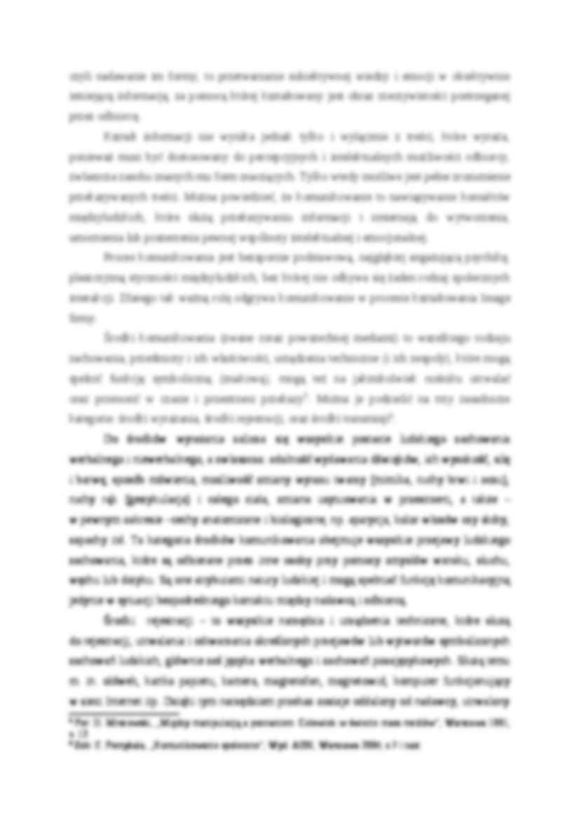 Kształtowanie image firmy w procesie komunikowania - strona 3