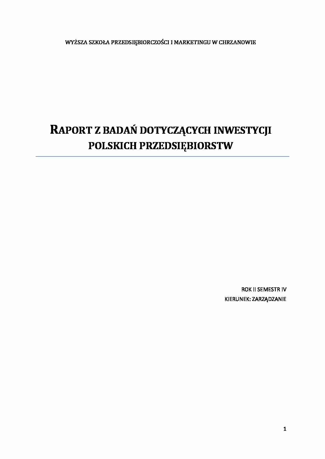 Badania marketingowe - rynek nieruchomości - strona 1