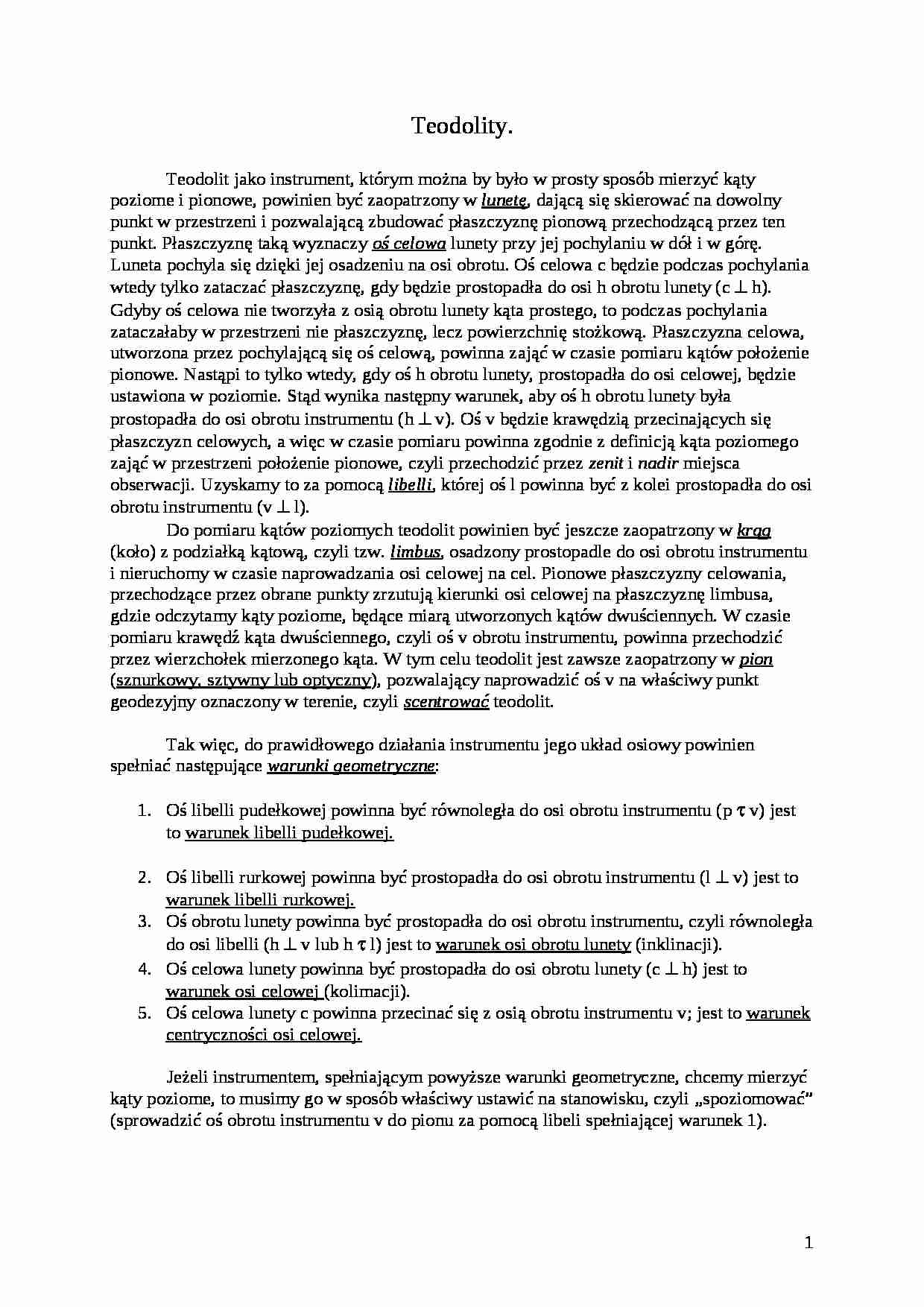 Budowa niwelatorów i teodolitów - strona 1