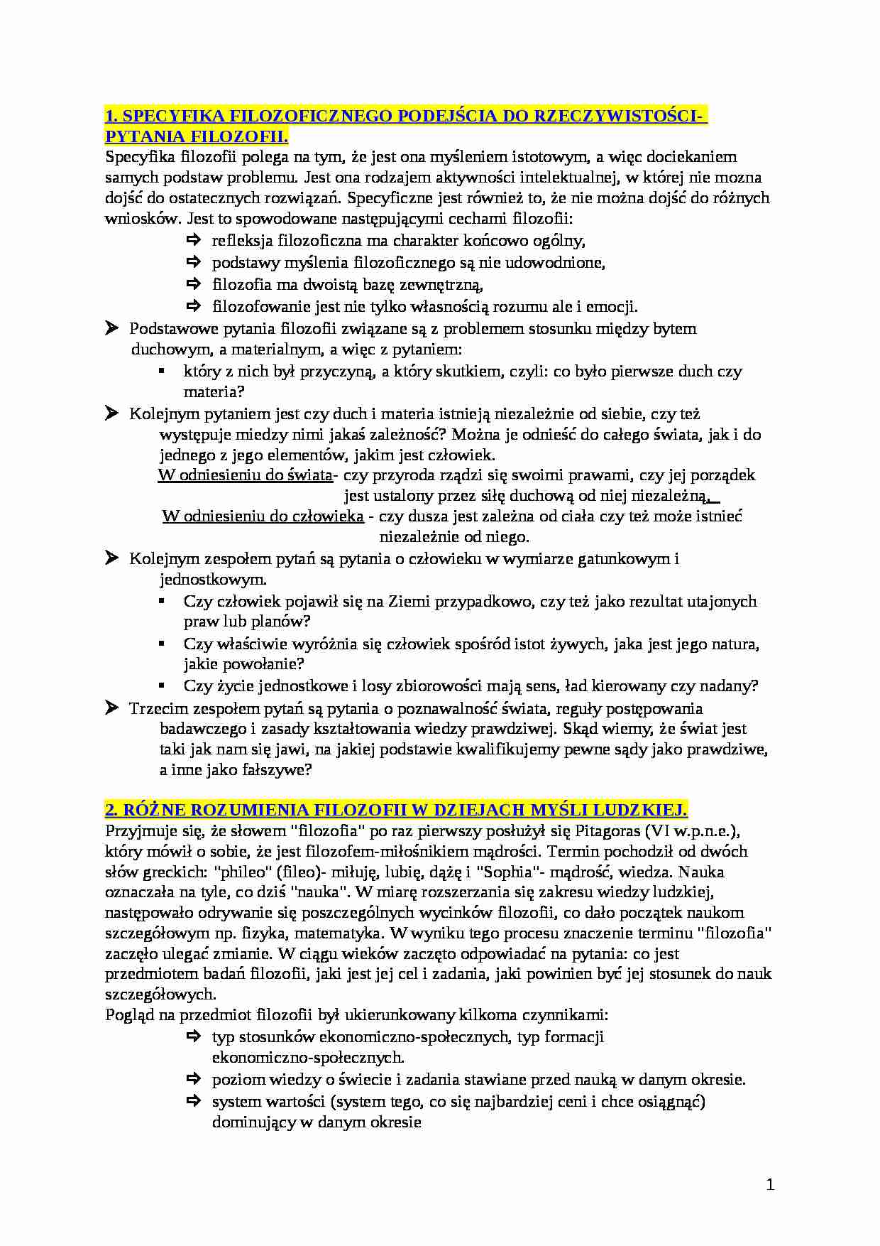 egzamin filozofia - strona 1