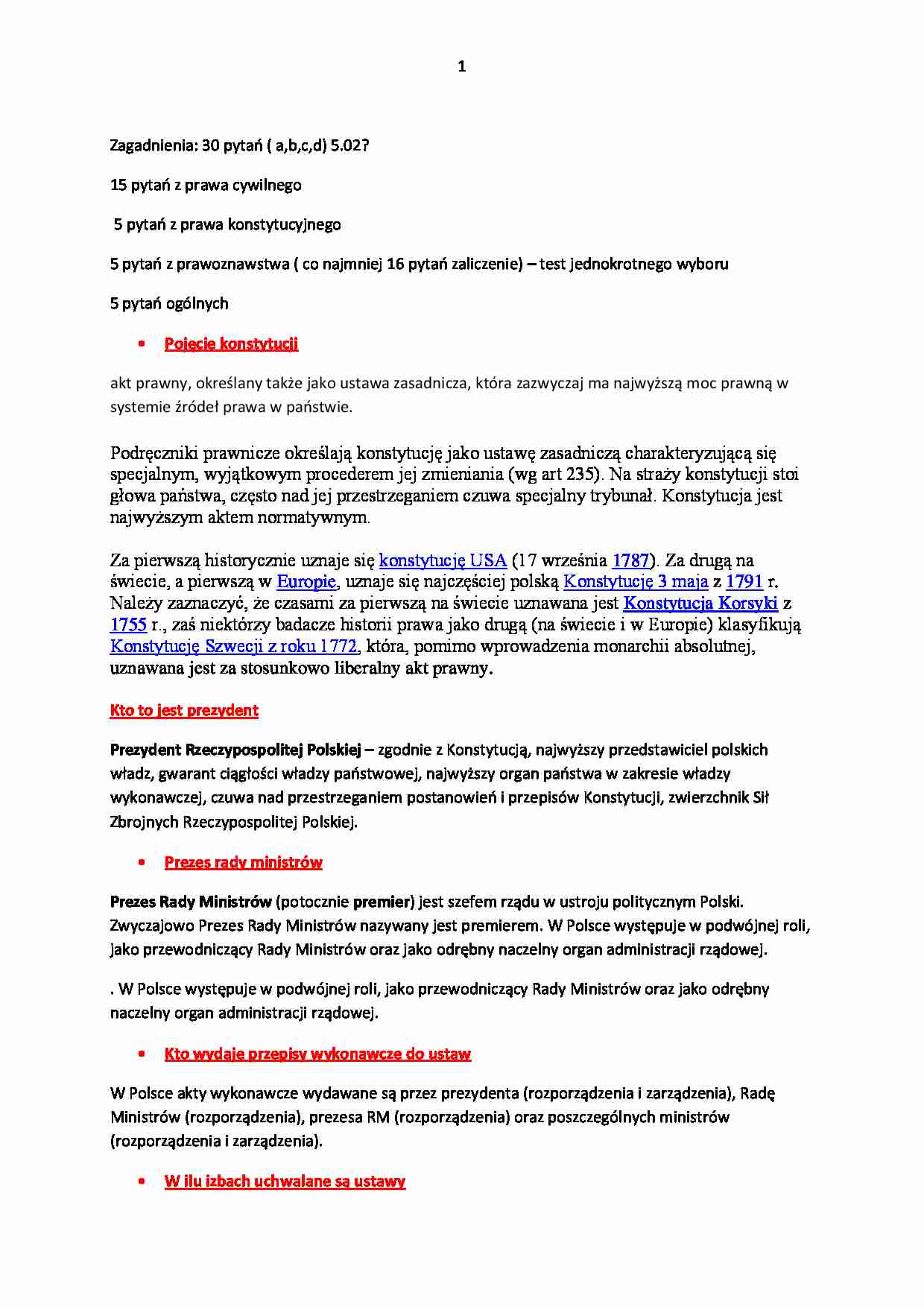 Notatki prawo - strona 1