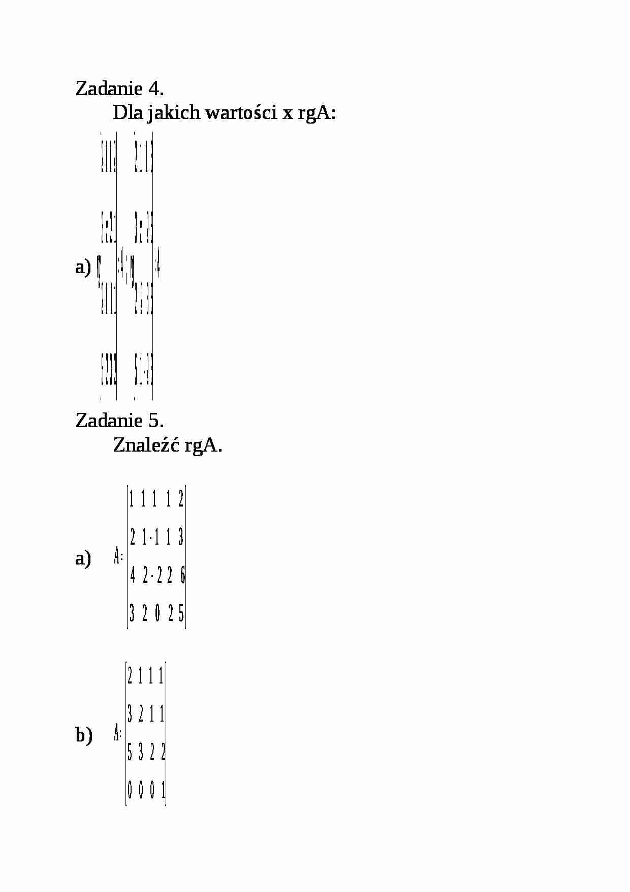 Macierze zadanie - strona 1