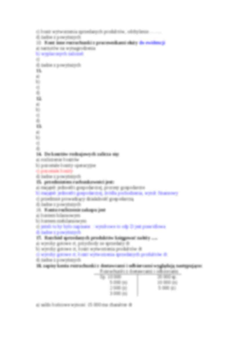 rachunkowośc test - strona 2