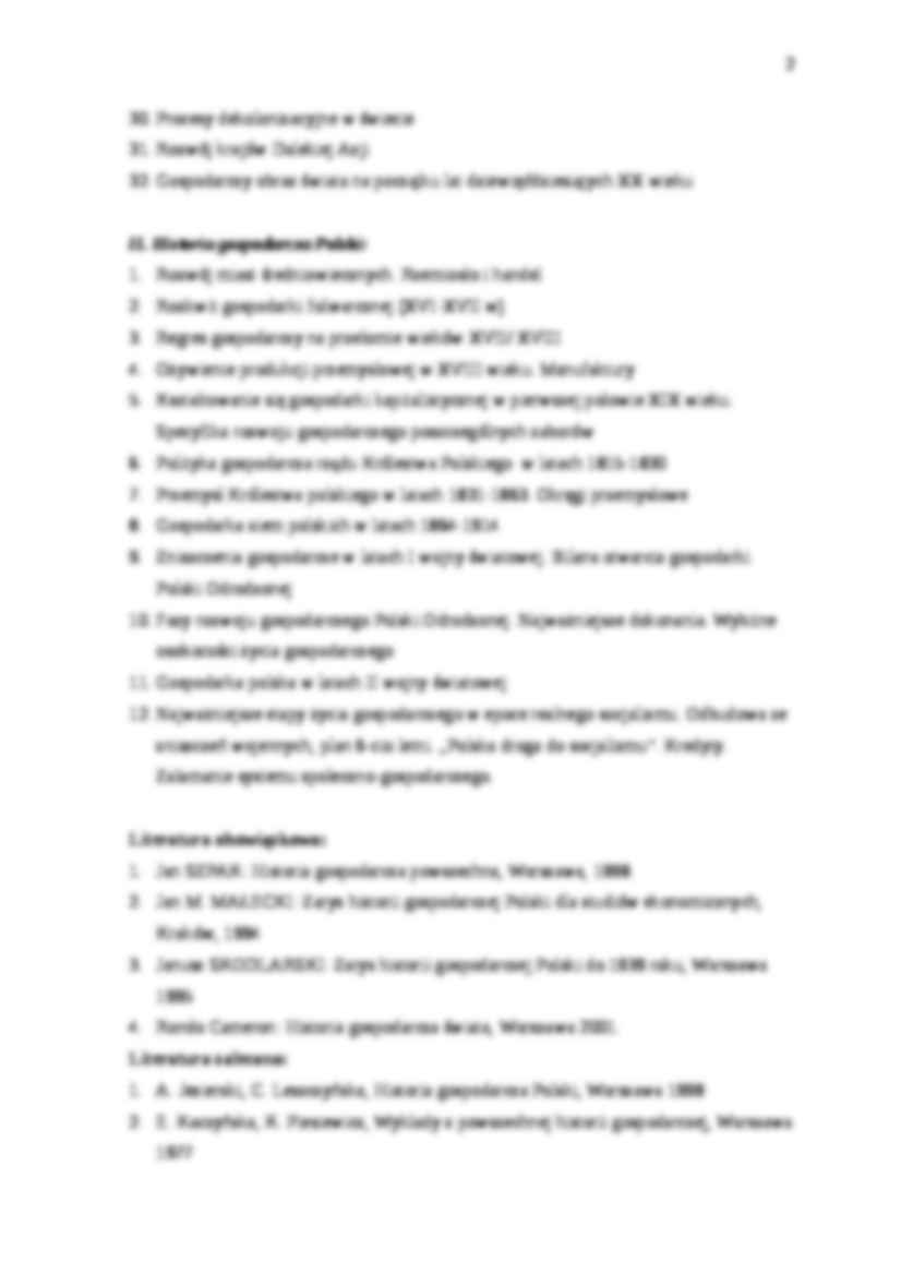 Historia gospodarcza - zakres - strona 2