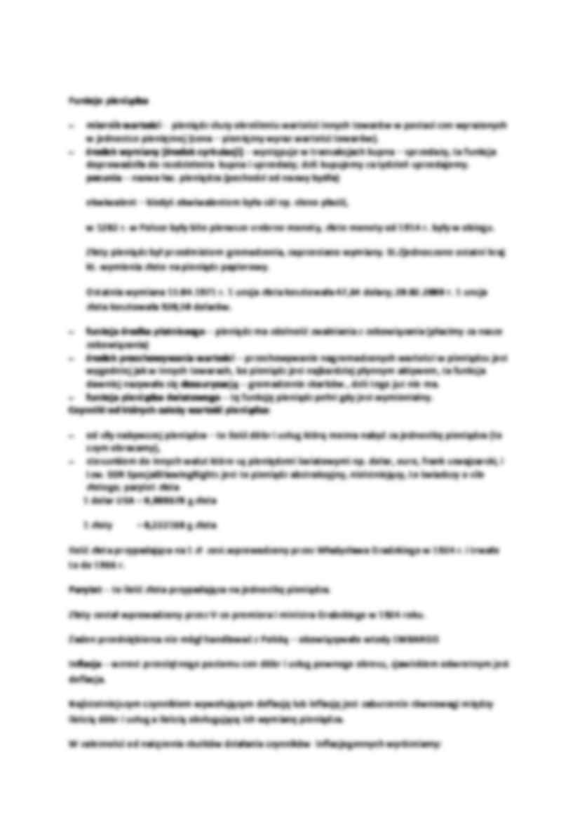 Prawo finansowe - Pieniądz  - strona 2
