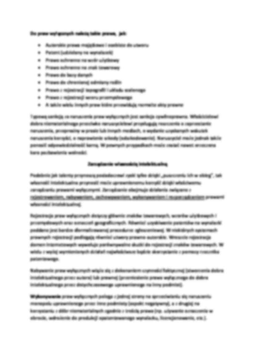 Prawo Własności Intelektualnej - Prawo wyłączne - strona 2
