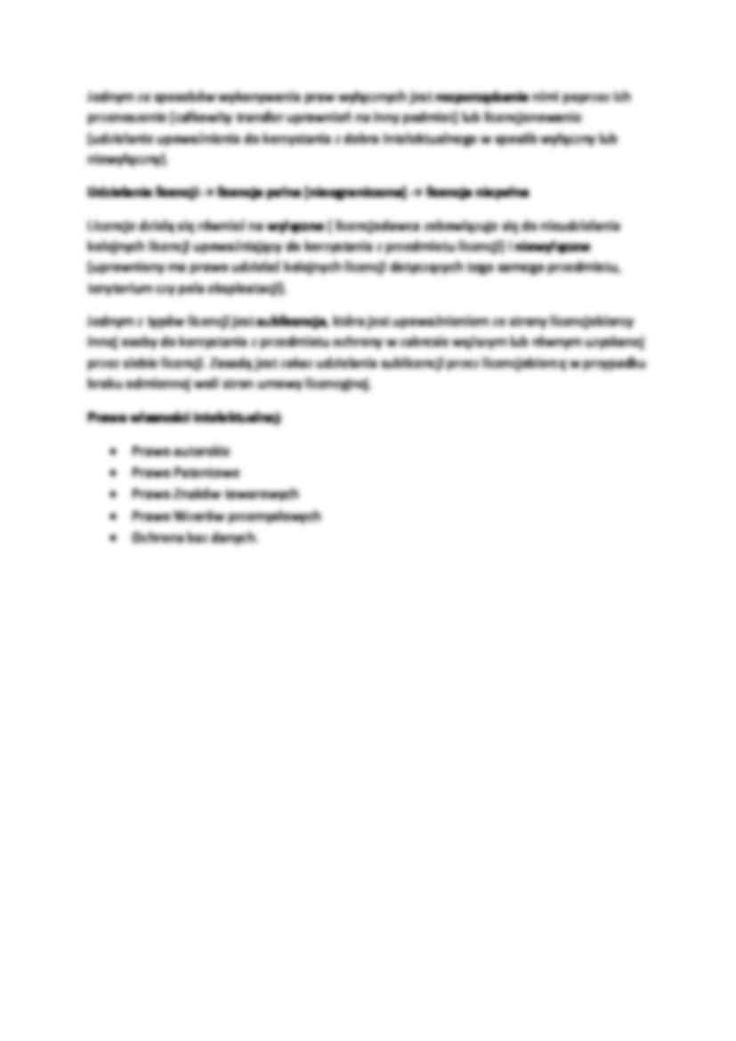 Prawo Własności Intelektualnej - Prawo wyłączne - strona 3