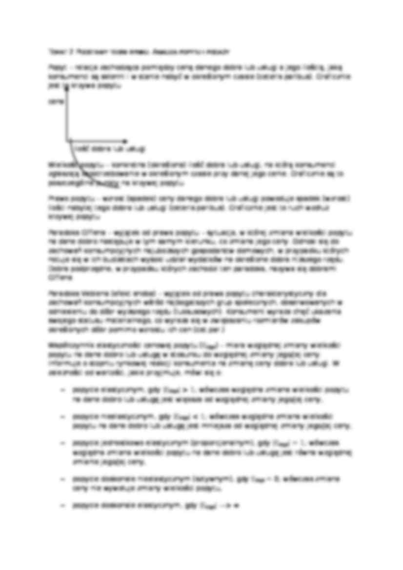 Mikroekonomia - notatki do kolokwium - definicje - strona 3