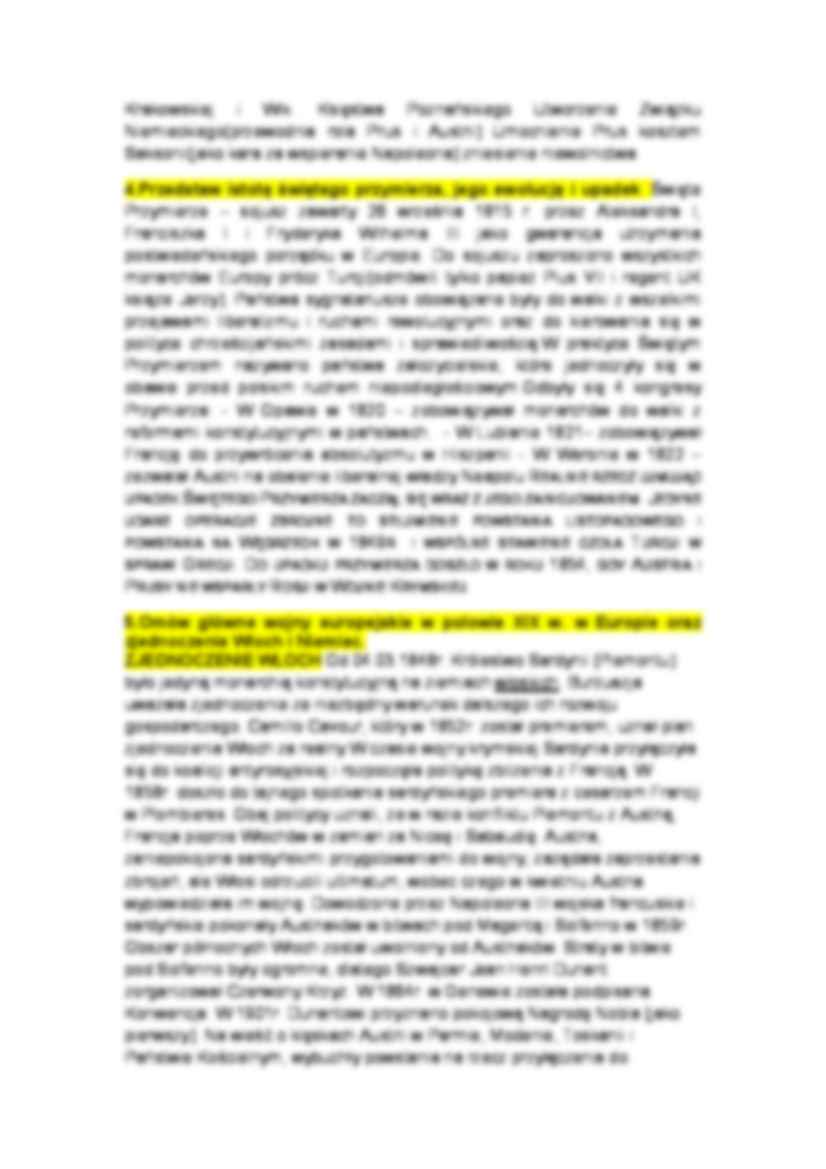 historia stosunków międzynarodowych - Święte przymierze - strona 2